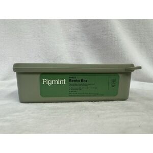 Figmint Green Snack Bento Boxes 2 Compartments Size 8"x6"x2.5"